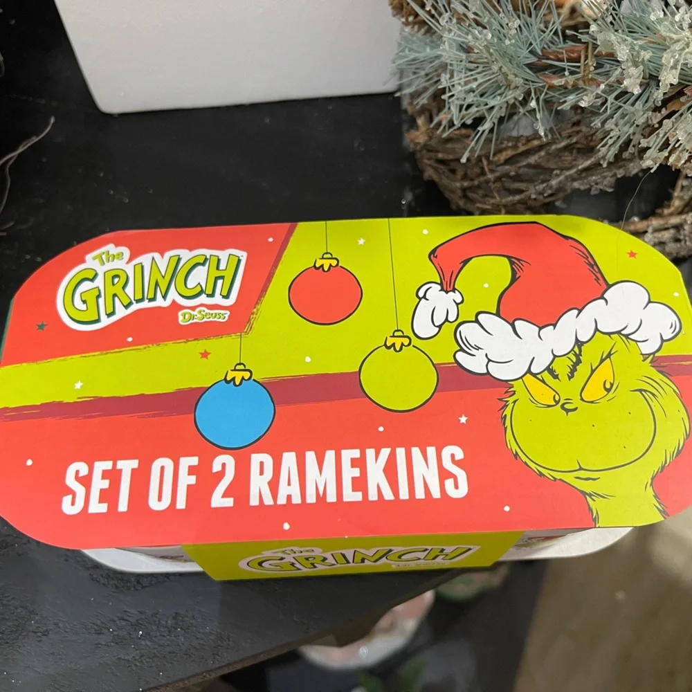Grinch Christmas Tervis & Cindy Lou Who Ceramic Ramekins Set of 2 NWT